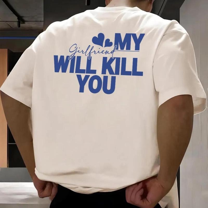 My Girlfriend Will Kill You Shirt, My Girlfriend Shirt, Funny Boyfriend Shirt, Anniversary Gift, Gift for Boyfriend, I...