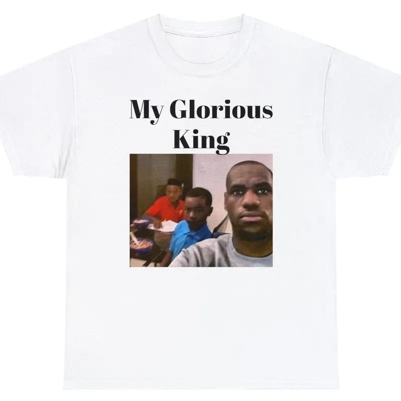 My Glorious King L Jamess, Funny Shirt Hoodie, Sweatshirt | HypeDripTees.com