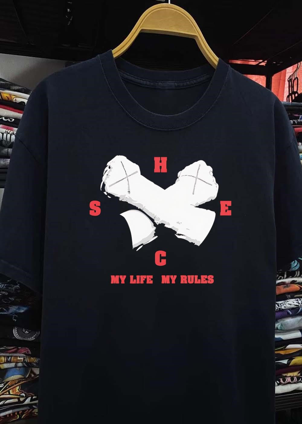 My Life My Rules HSEC Crossed Axes T-Shirt
