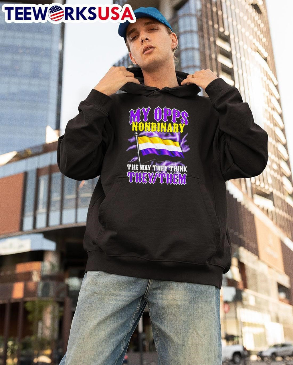 My Opps Nonbinary The Way They Think They’Them Unisex T-Shirt