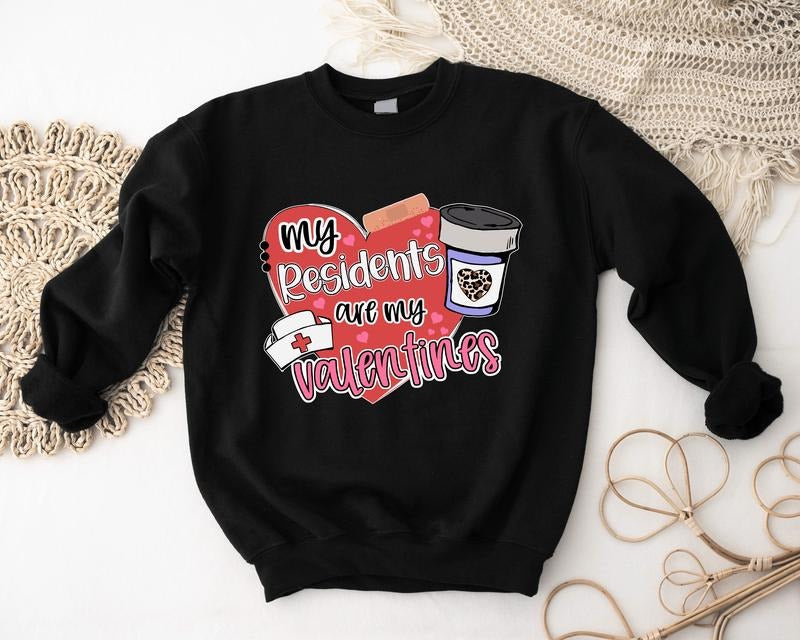 My Patients Are My Valentines Sweatshirt, Nurse Valentines Hoodie, Valentine's Day Gift For Doctor, Gift For Girlfriend,...