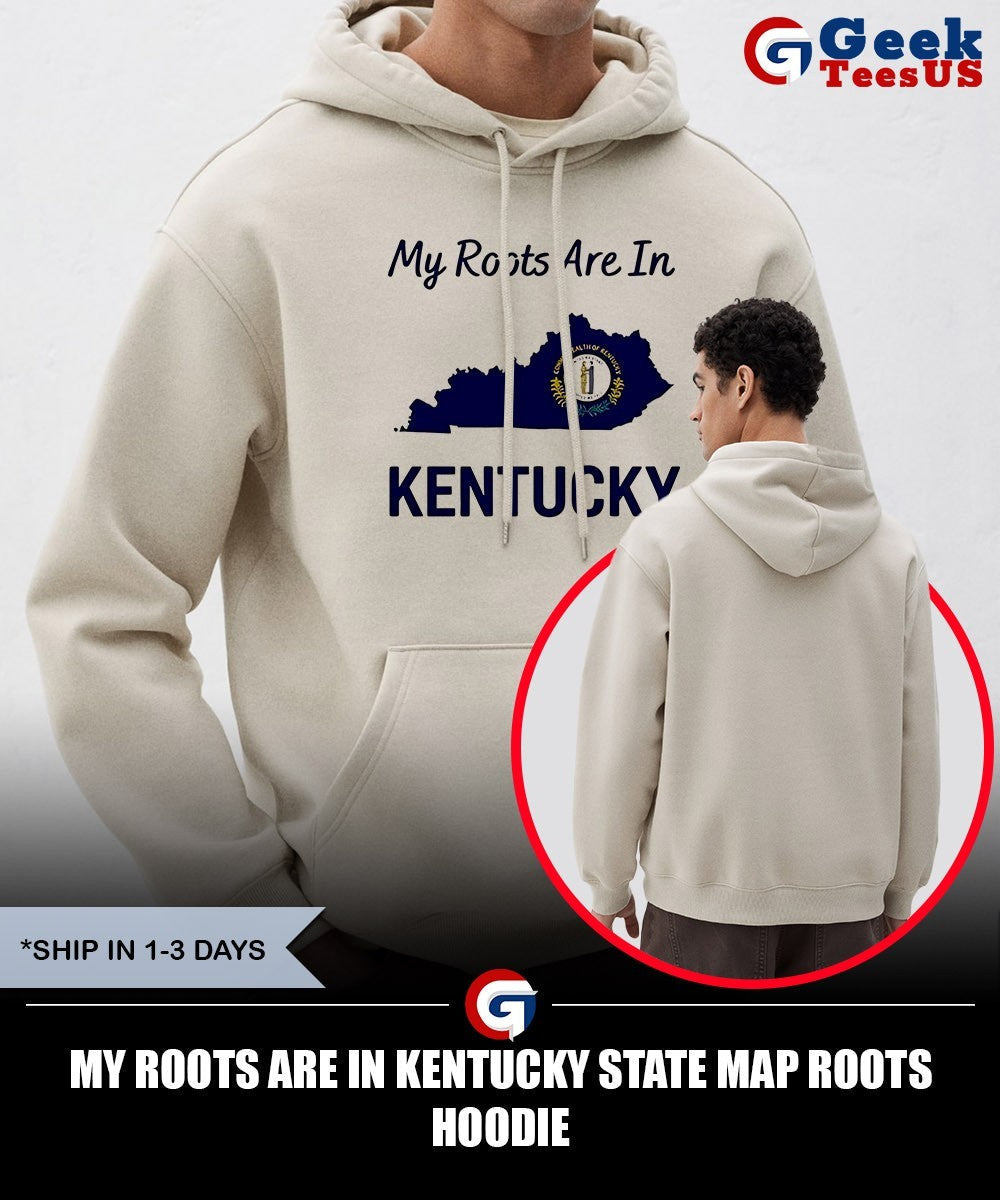 My Roots Are in Kentucky State Map Roots shirt