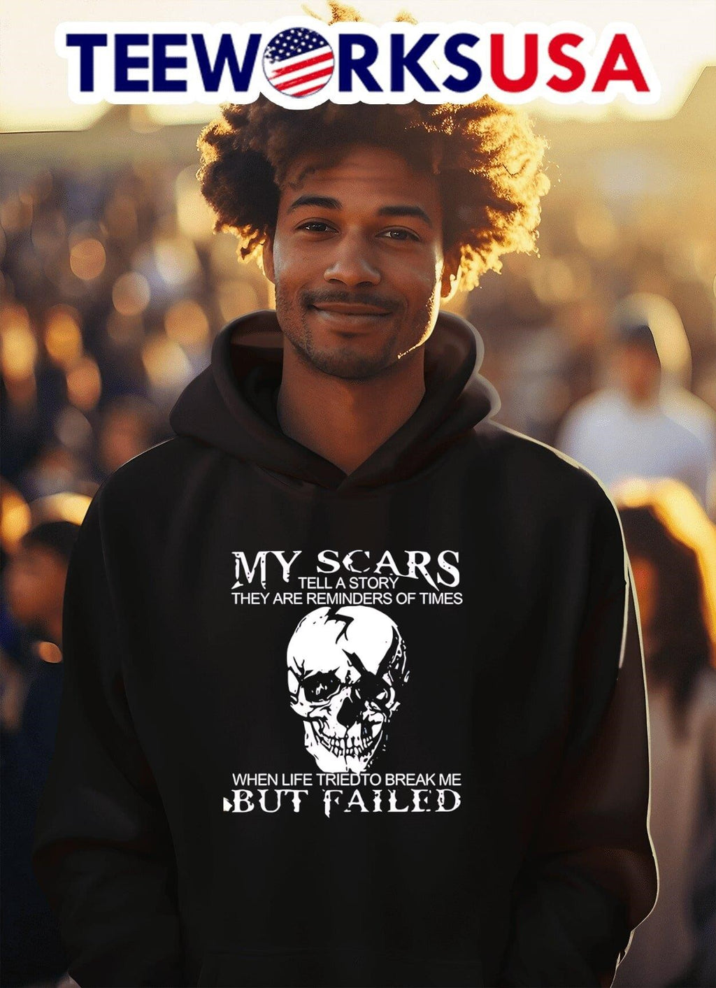 My Scars Tell a Story They Are Reminders of Times When Life Tried to Break Me Skull Shirt