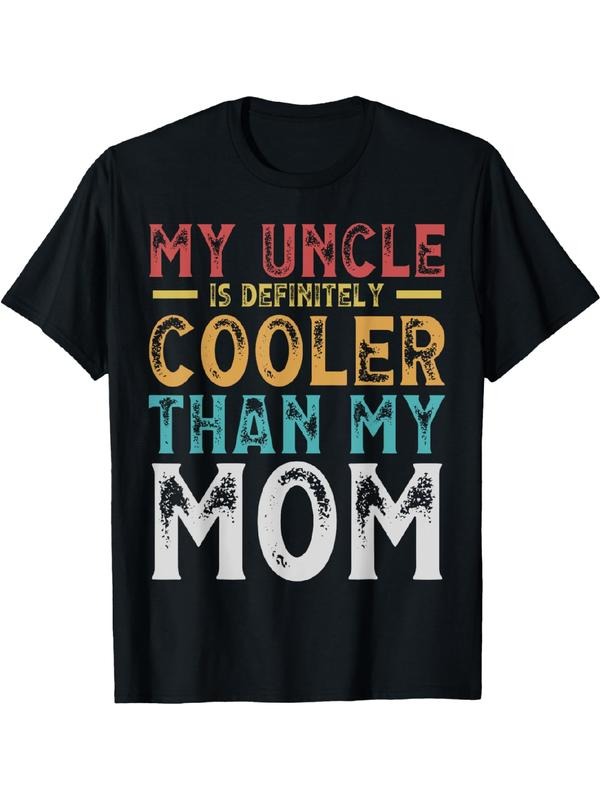 My Uncle Is Definitely Cooler Than My Mom Niece Nephew Boys T-Shirt Streetwear Casual Hoodie, Sweatshirt | HypeDripTees.com