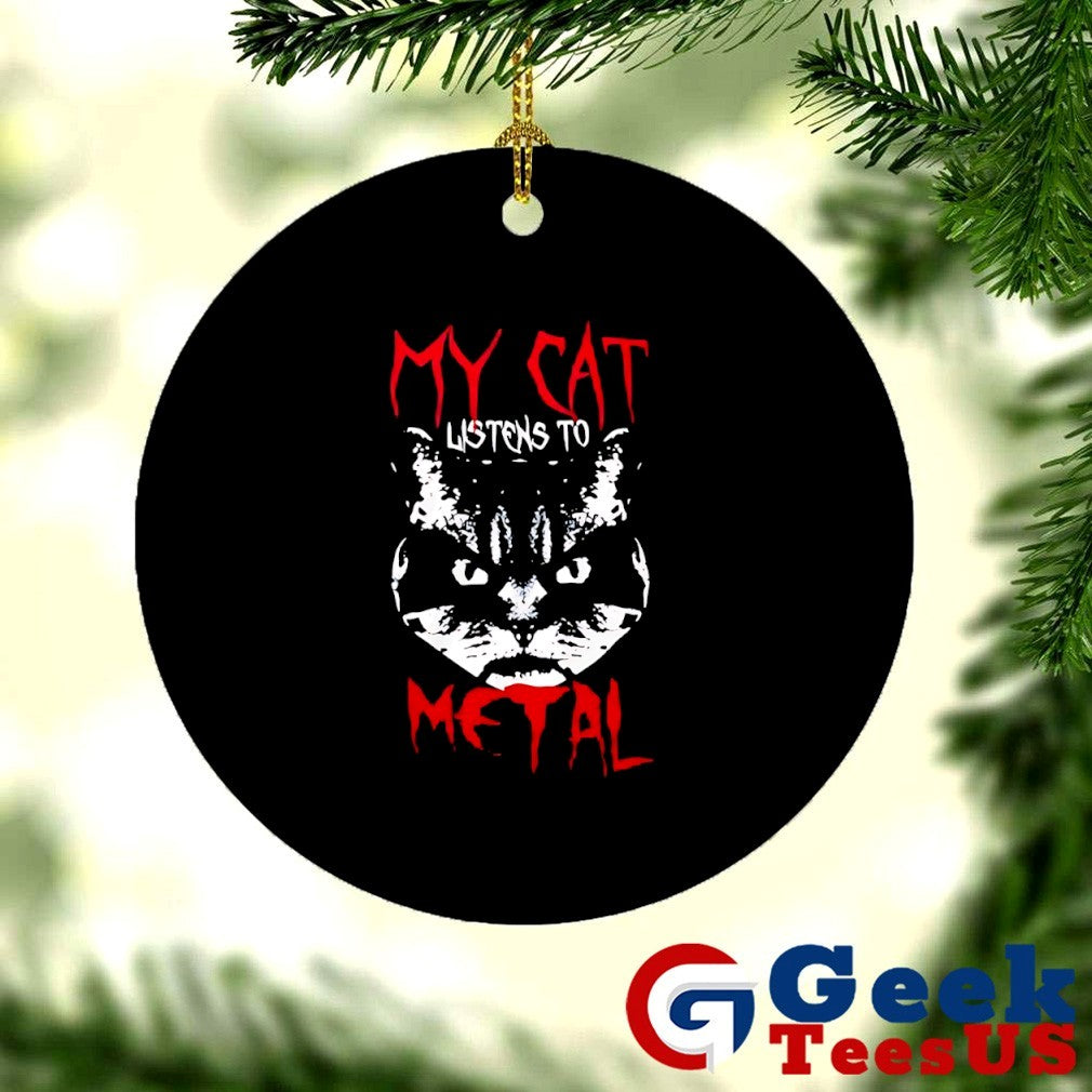 My cat listens to Metal shirt