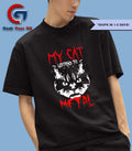 My cat listens to Metal shirt