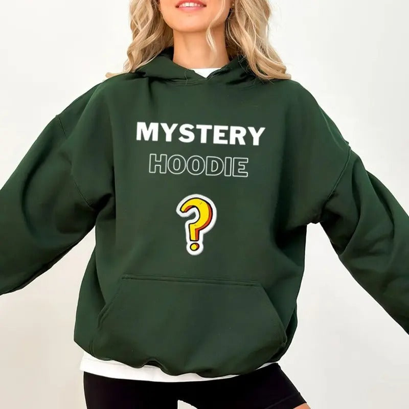 Mystery Hoodie, Funny Hoodie Casual Street Style Fleece Fabric Pullover Hooded Sweatshirt for Women for Men, Perfect Gift...