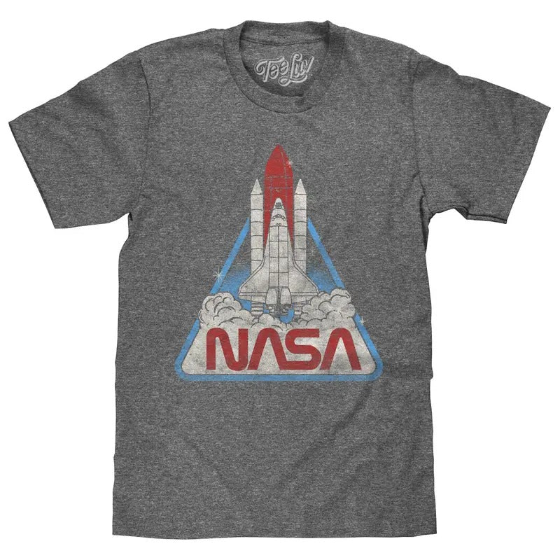 NASA Space Shuttle T-Shirt - Gray Hoodie, Sweatshirt | HypeDripTees.com