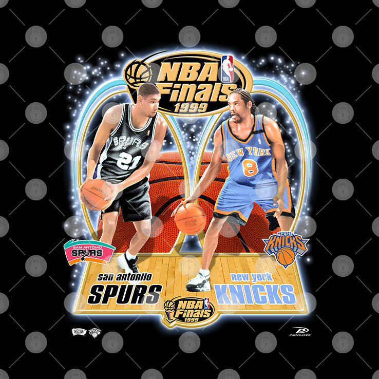 NBA Finals 1999 Spurs Knicks Sprewell Duncan T Shirt