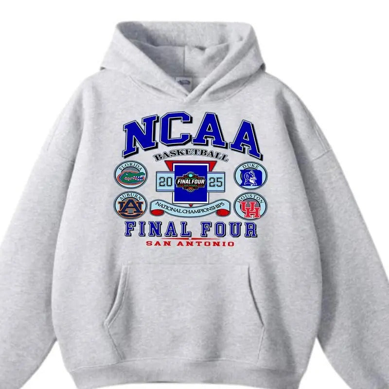 NCAA 2025 Basketball Final Four San Antonio Hoodie, Graphic NCAA Sport Team Tournament Shirt, Gift Shirt For Men, Women...