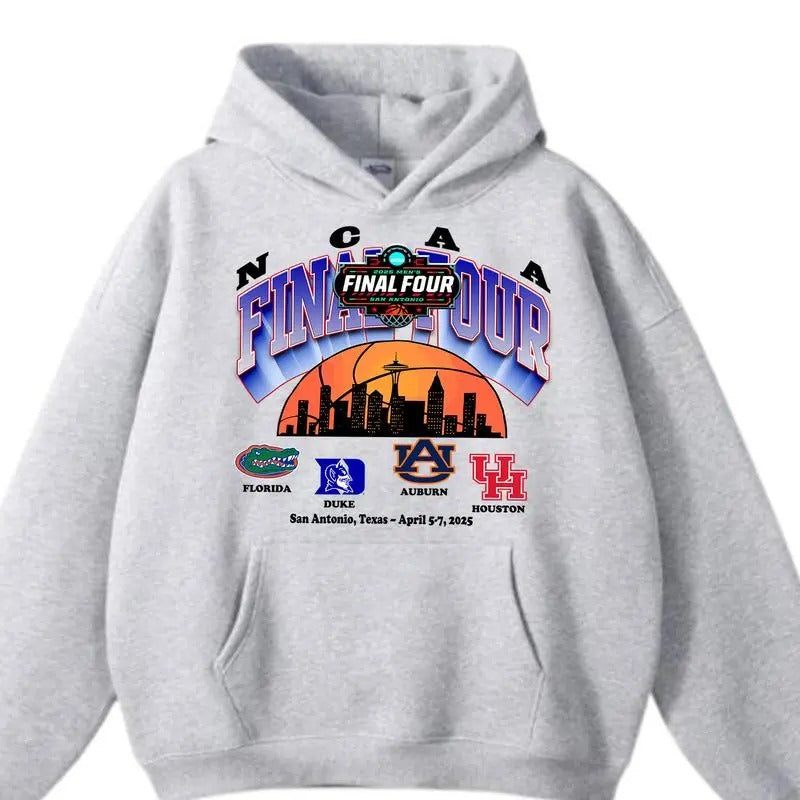 NCAA 2025 Basketball Final Four San Antonio NCAA Basketball Last 4 Team Shirt Menswear Tops T-Shirts, Hoodie, Sweatshirt