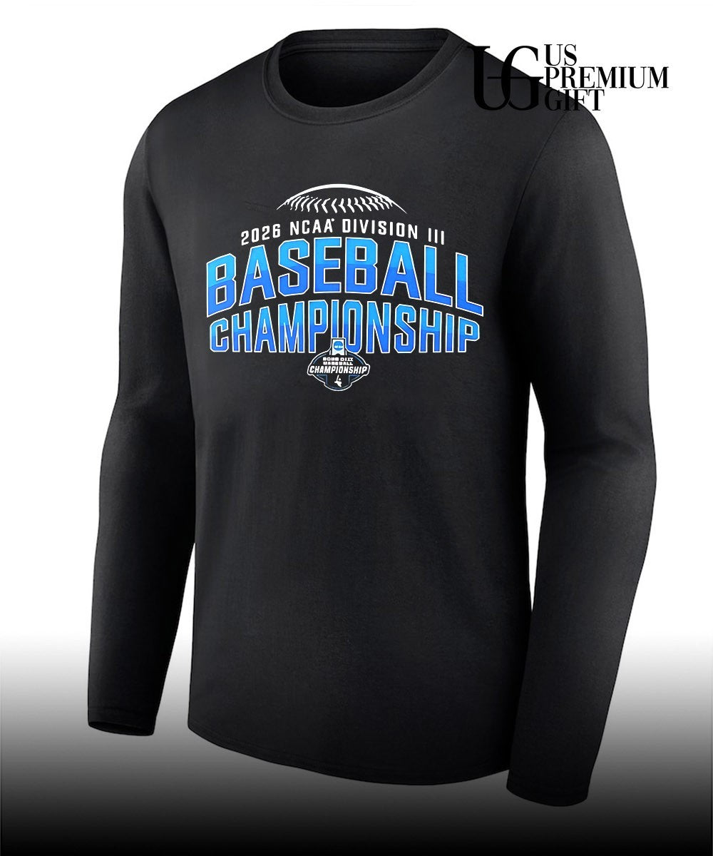 NCAA Division III baseball Championship 2026 Champions Win Here logo shirt
