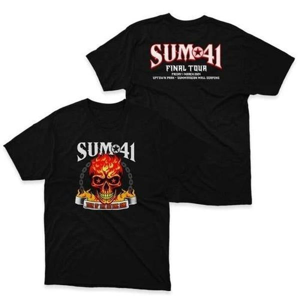 NEW SUM 41 Tour Of The Setting Sum Final Tour Black All Size Shirt OM08 Hoodie, Sweatshirt | HypeDripTees.com