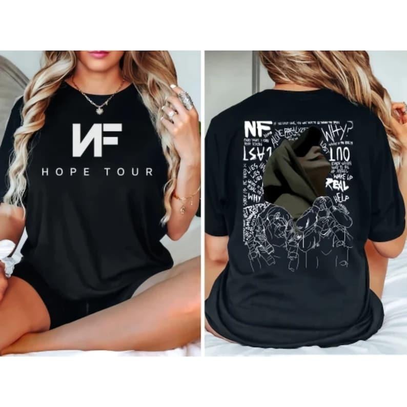 NF Hope Concert 2024 Sweatshirt, Nf Rapper Shirt, 2024 Tour Hoodie, Fan Gifts | HypeDripTees.com