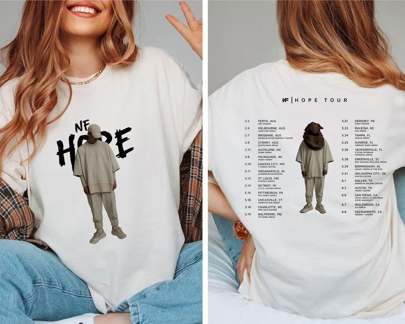 NF Hope Tracklist Shirt, Hope Album Tour Merch Tshirt, Best Fan Gift Hoodie, Sweatshirt | HypeDripTees.com