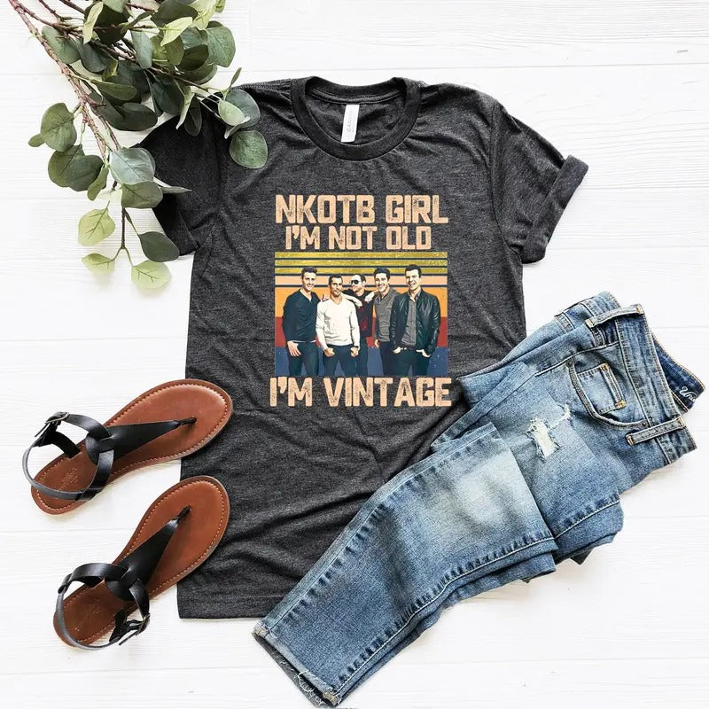 NKOTB Vintage Girl Shirt, New On The Block T-shirt, Classic Rock Concert Tee, NKOTB Concert Tshirt Hoodie, Sweatshirt