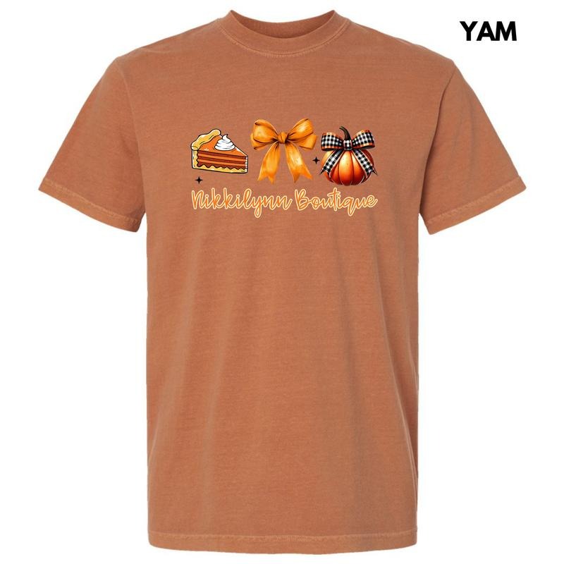 NLB Merch - Thanksgiving Things Collage Comfort Colors T-Shirt 'NLB' Hoodie, Sweatshirt | HypeDripTees.com
