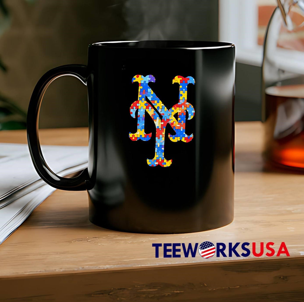 NY Puzzle Piece New York Mets T-Shirt