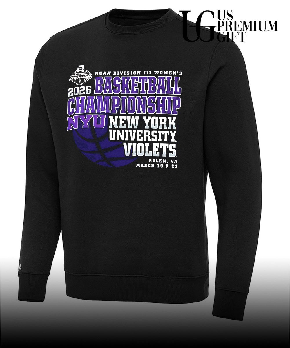 NYU Violets NCAA Division III Women’s Basketball Championship 2026 shirt
