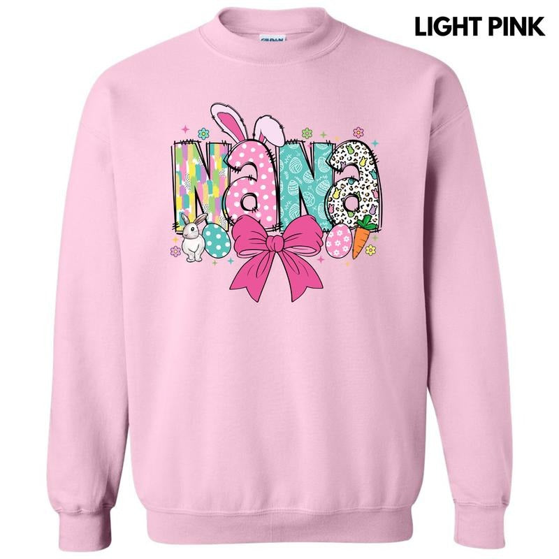 Nana Easter Coquette Sweatshirt T-Shirts, Hoodie | HypeDripTees.com