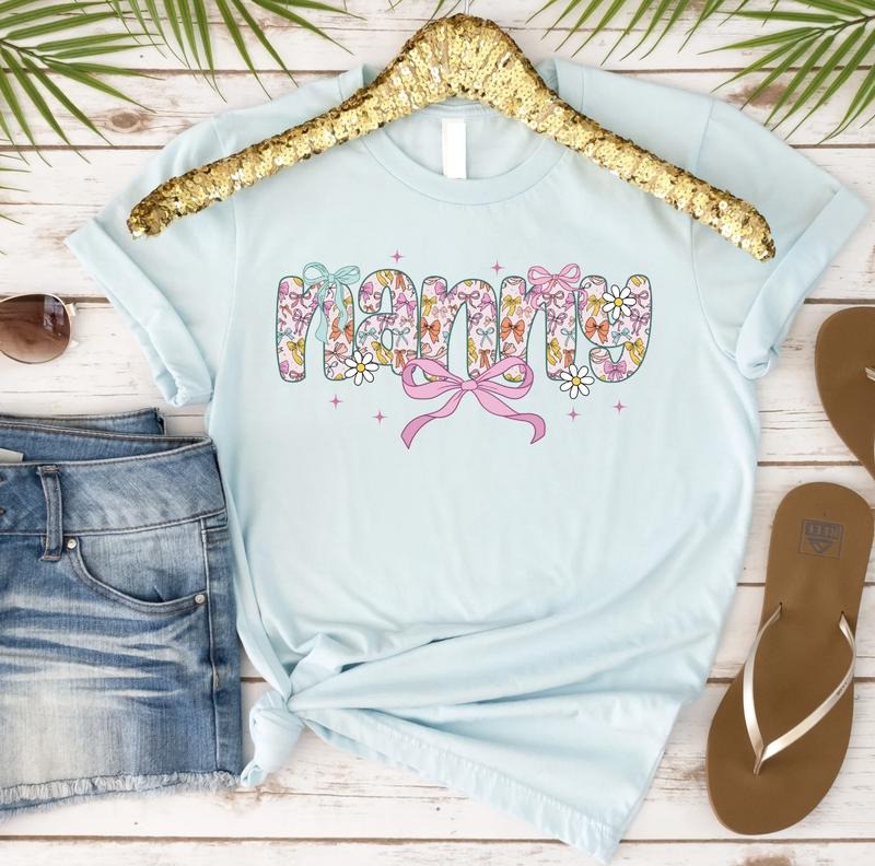 Nanny with Bows Tshirt Hoodie, Sweatshirt | HypeDripTees.com