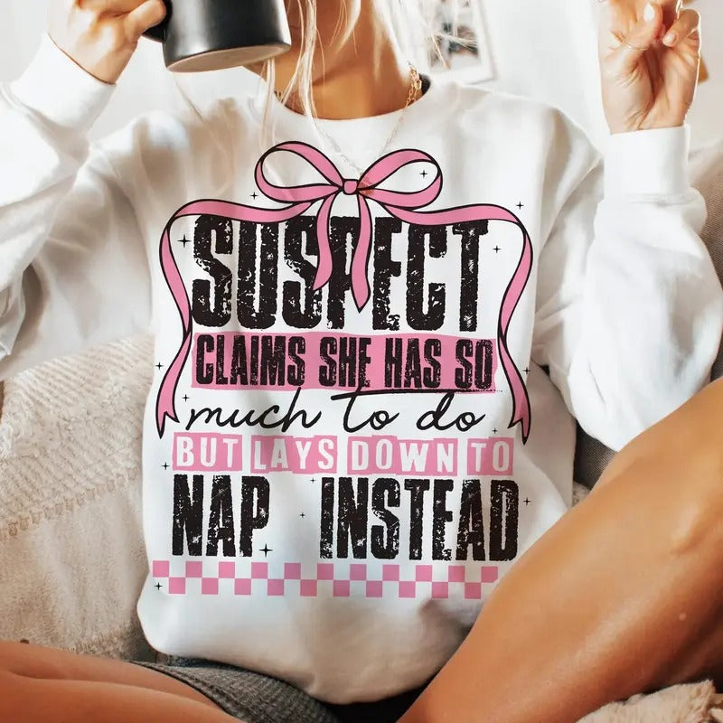Nap Instead  DTF Transfers - THIS IS NOT A SHIRT Hoodie, Sweatshirt | HypeDripTees.com