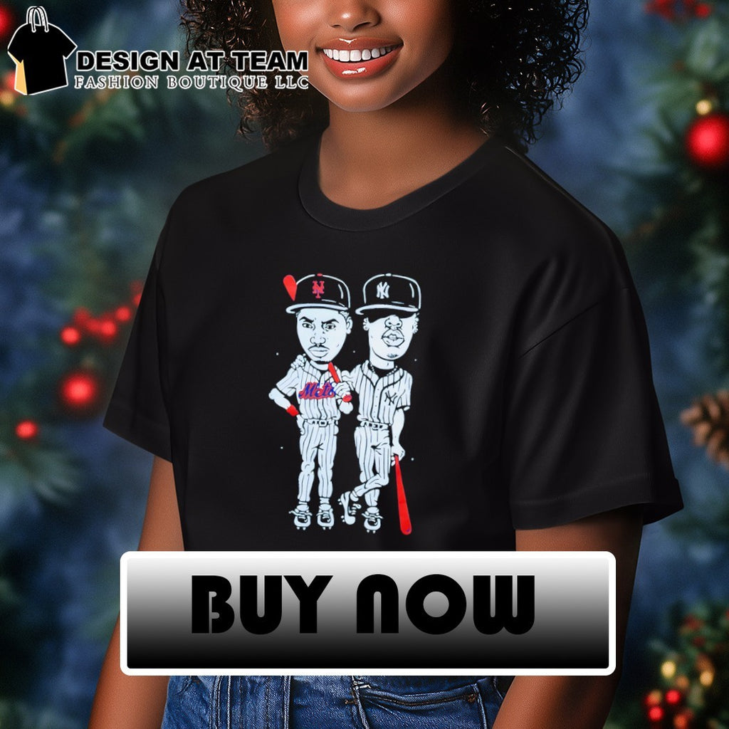 Nas x Jay Z cartoon New York Mets vs. New York Yankees Baseball MLB 2026 shirt