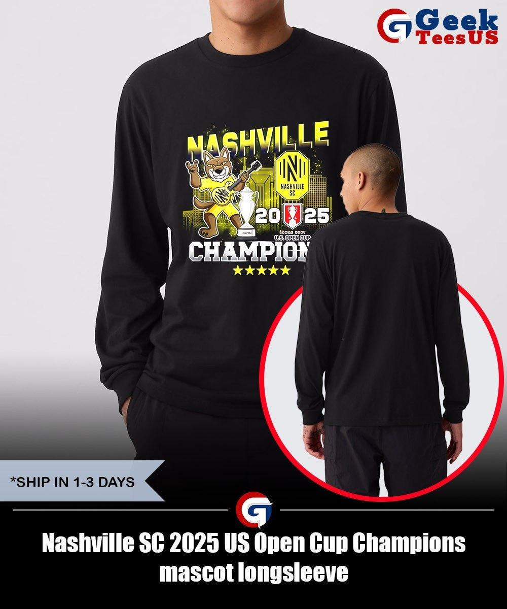 Nashville SC 2025 US Open Cup Champions mascot shirt