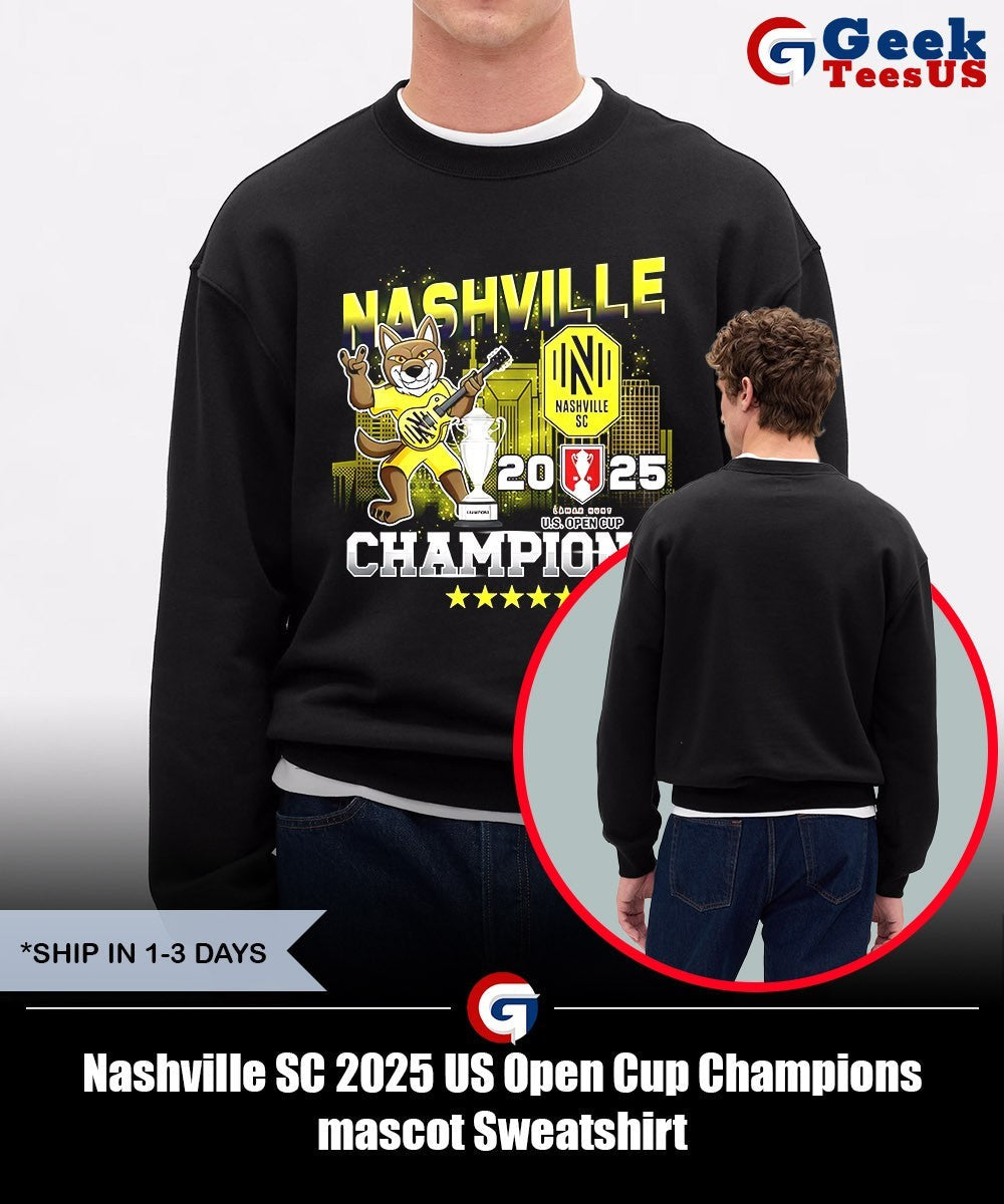 Nashville SC 2025 US Open Cup Champions mascot shirt