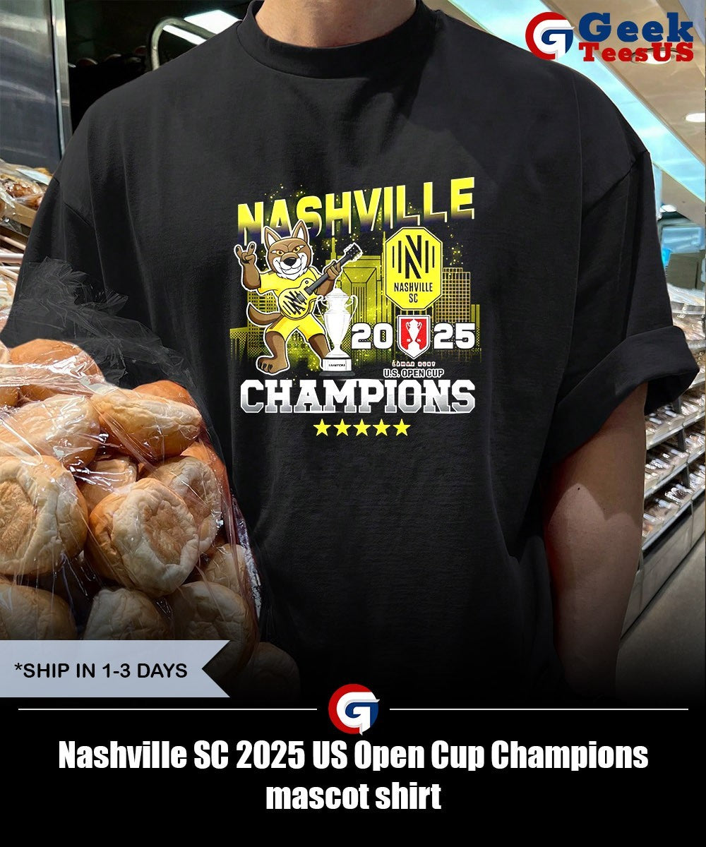 Nashville SC 2025 US Open Cup Champions mascot shirt