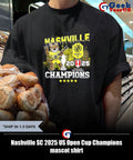 Nashville SC 2025 US Open Cup Champions mascot shirt