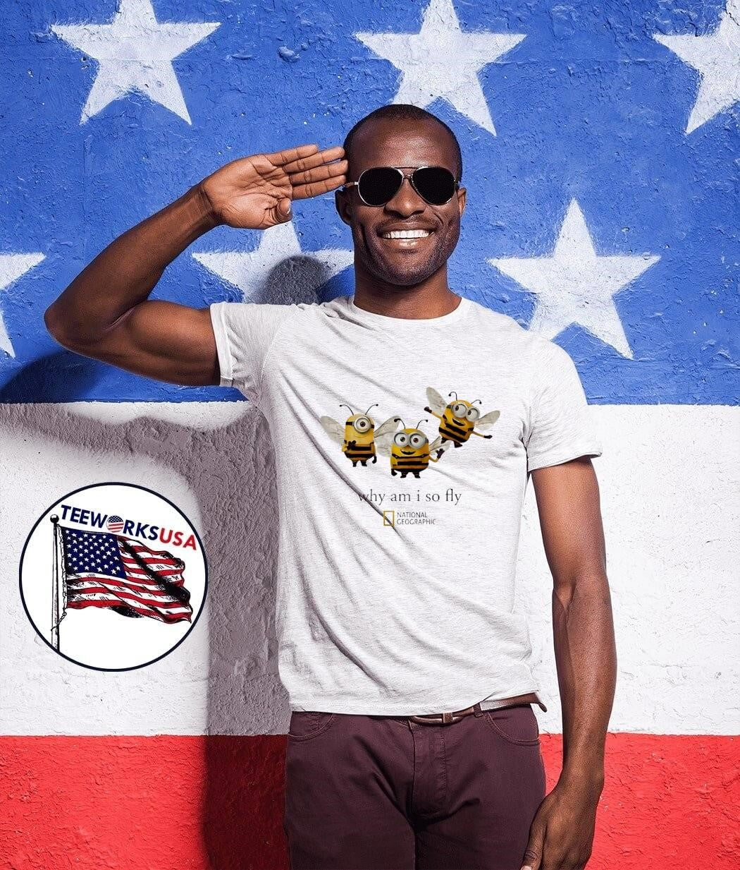 Nat Geo Minion Bee Why Am i So Fly T-Shirt