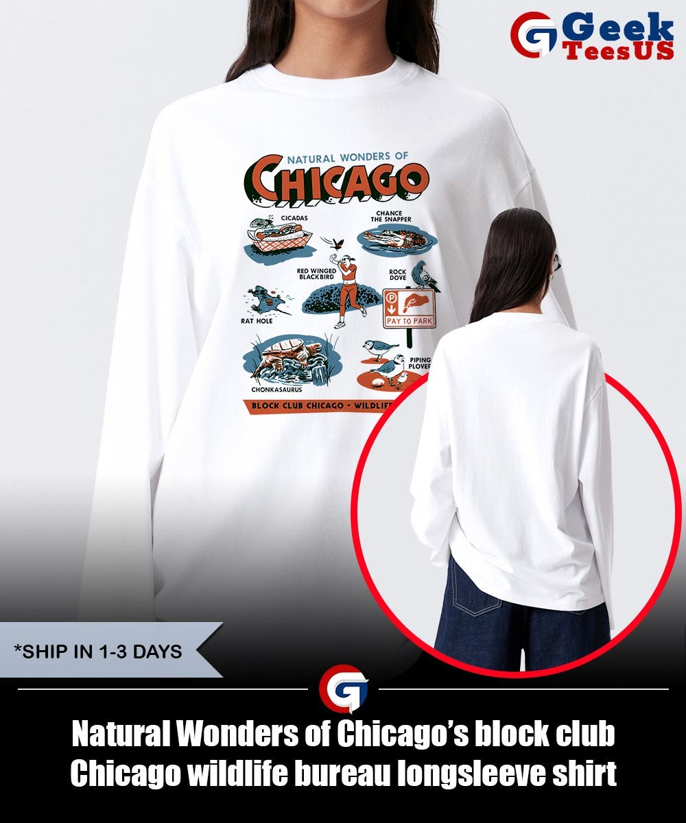 Natural Wonders of Chicago’s block club Chicago wildlife bureau shirt