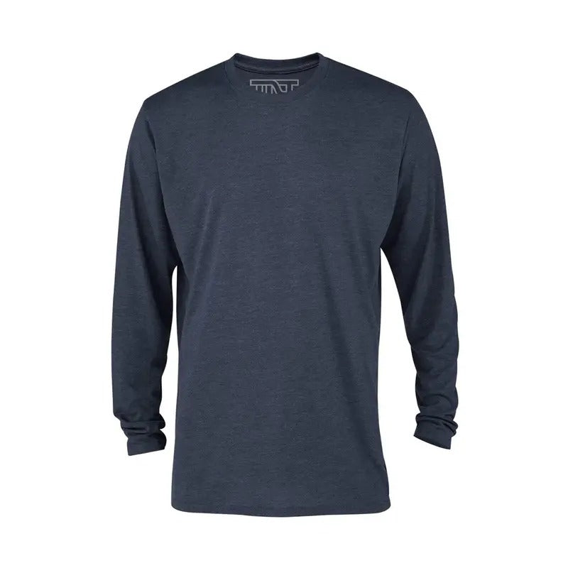 Navy Heather Long Sleeve Tri-Blend T-Shirt - Navy Hoodie, Sweatshirt | HypeDripTees.com