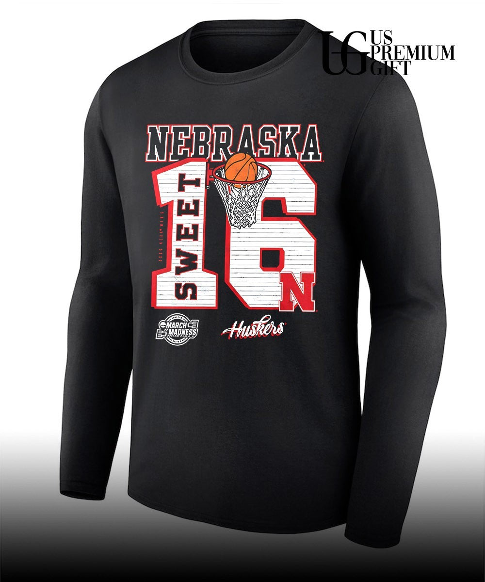 Nebraska Cornhuskers 2026 NCAA Men’s basketball March Madness Sweet 16 Bound shirt