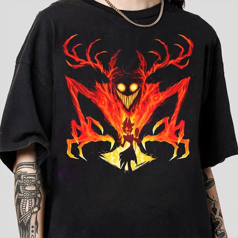 Neon Alastor's Show T-Shirt, Hazbin Hotel T-Shirt, Hazbin Hotel Characters Tee, The Radio Demon, Hazbin Hotel Cartoon ,...