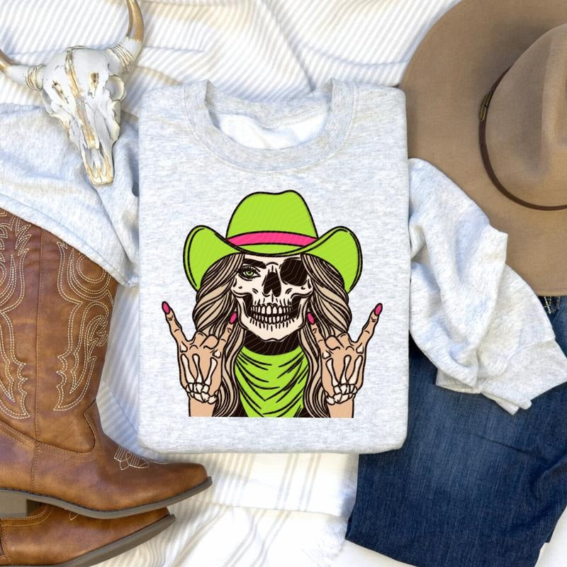 Neon Cowgirl DTF Transfers - THIS IS NOT A SHIRT Hoodie, Sweatshirt | HypeDripTees.com