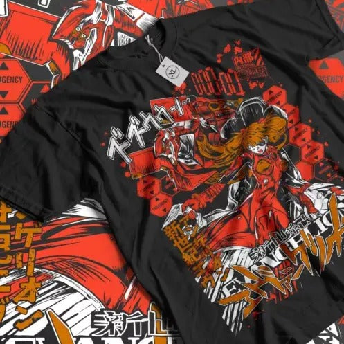 Neon Genesis Evangelion T-shirt Eva Unit 01 Japanese Black Anime Shirt All Size Hoodie, Sweatshirt | HypeDripTees.com