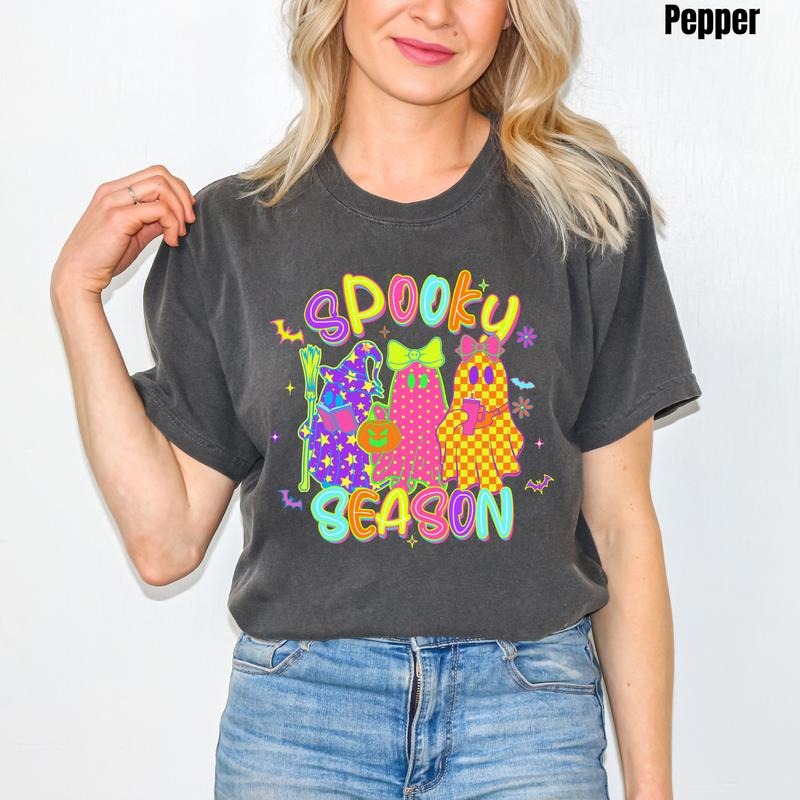 Neon Spooky Season Comfort Colors T-Shirt 'NLB' Hoodie, Sweatshirt | HypeDripTees.com