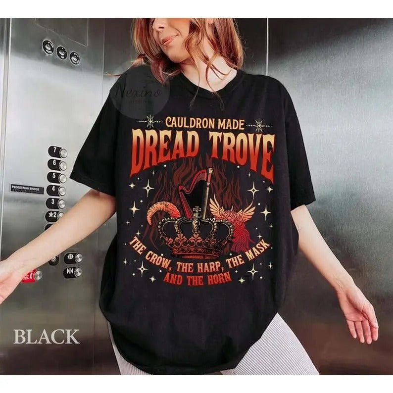Nesta Archeron ACOTAR Cauldron Blessed Lady Death Band Shirt | Sarah J Maas Velaris Crescent City Rhysand Cassian SJM...
