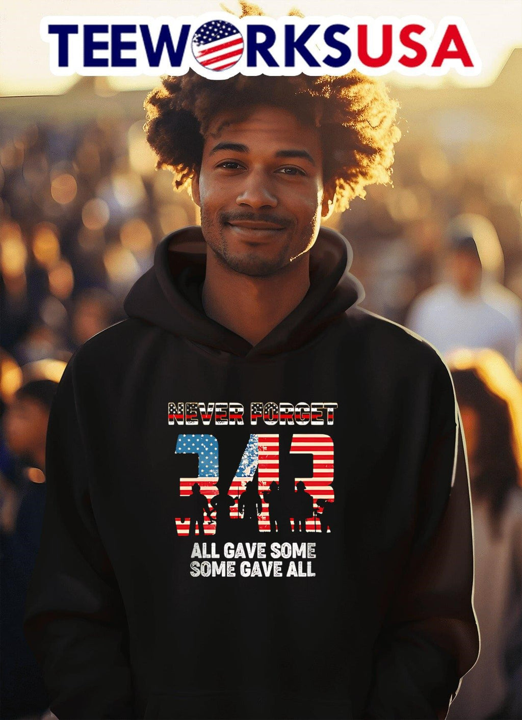Never Forget 343 All Gave Some Some Gave All Firefighter Shirt