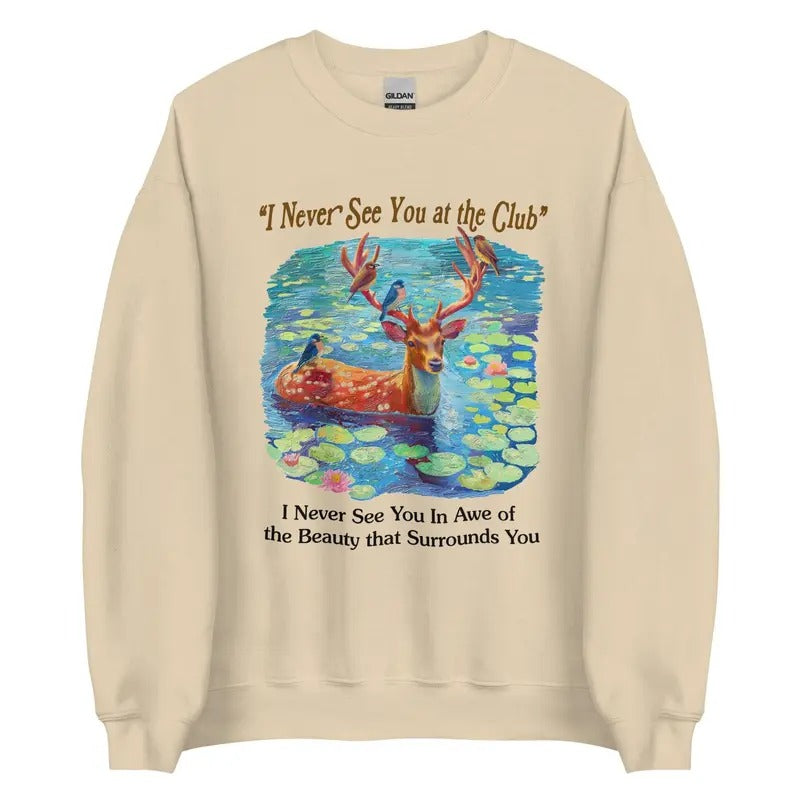Never at the Club Unisex Sweatshirt T-Shirts, Hoodie | HypeDripTees.com