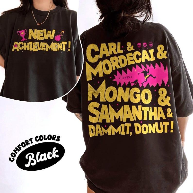 New Achievement Two-Sided Comfort Colors Shirt, Dungeon Crawler Carl T Shirt, Sci-Fi Book Lover Tee, Bookish Apparel for...