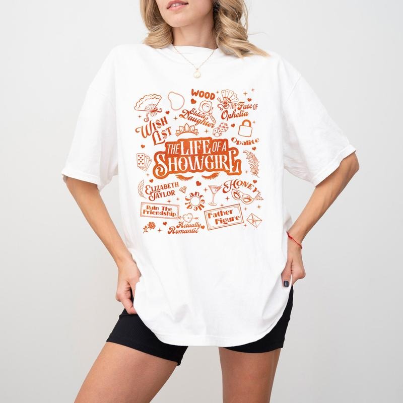 New Album 2025 Traclist Shirt, In My Sh0wg1rl Shirt, Music Fan Gift Hoodie, Sweatshirt | HypeDripTees.com