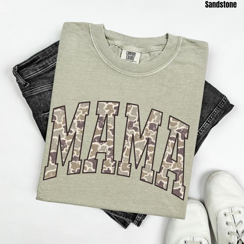 New Camo Mama Comfort Colors T-Shirt 'NLB' Hoodie, Sweatshirt | HypeDripTees.com