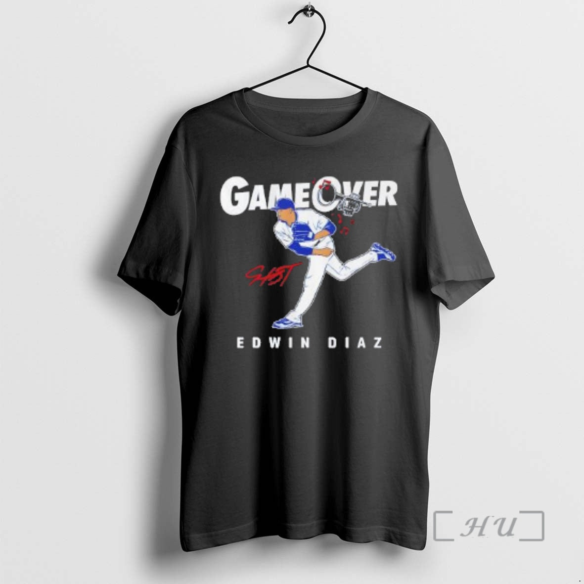New Game Over Edwin Diaz Los Angeles Dodgers Baseball Signature