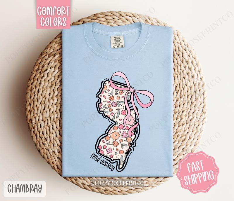 New Jersey Comfort Colors State Tshirt, Cute New Jersey Shirt, New Jersey Tshirt, New Jersey Shirt Hoodie, Sweatshirt
