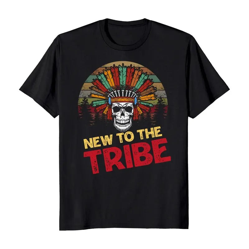 New To The Tribe Native American Men's T-Shirt Crewneck Casual Hoodie, Sweatshirt | HypeDripTees.com