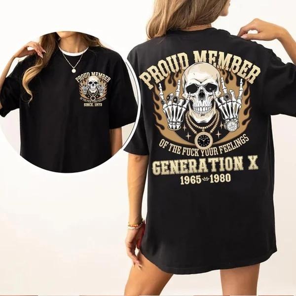 New Version Customize Gen X T-shirt, Raised On Hose Water Hoodie, Inspired Funny Saying Sarcasm Quotes Sweatshirt, Badass...