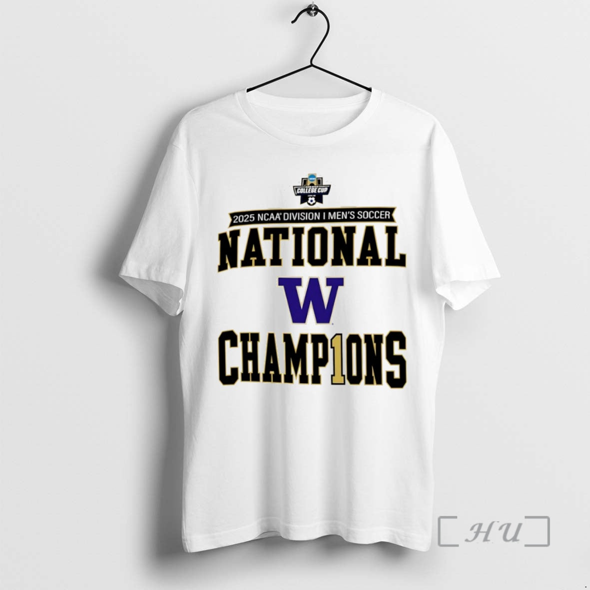 New Washington Huskies 2025 Ncaa Division I Mens Soccer National Champions Circle Premium T Shirts